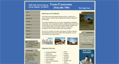 Desktop Screenshot of frazierconstruction.org
