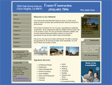 Tablet Screenshot of frazierconstruction.org